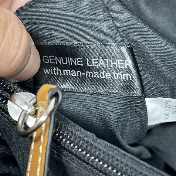 Giani Bernini Black Pebble Leather Satchel Bag Purse Crossbody Everyday Casual - Picture 8 of 11